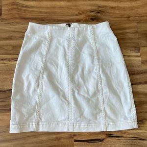 Free People Skirt White Denim - Size 4